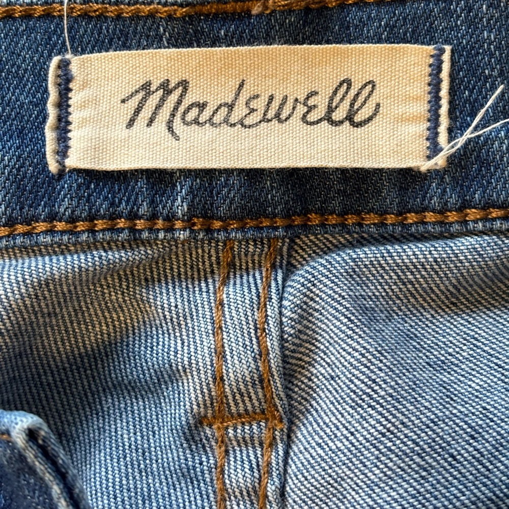 Madewell Cali Demi Boot Jeans Back-Seam Edition Released Raw Hem Size 28 - Picture 5 of 13
